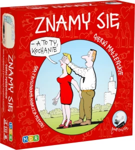 Znamy Się - towarzyska gra planszowa  z rysunkami Andrzeja Mleczki