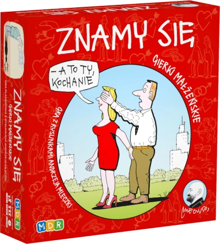 Znamy Się - towarzyska gra planszowa  z rysunkami Andrzeja Mleczki