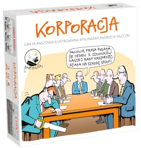 Korporacja - towarzyska gra planszowa z rysunkami Andrzeja Mleczki