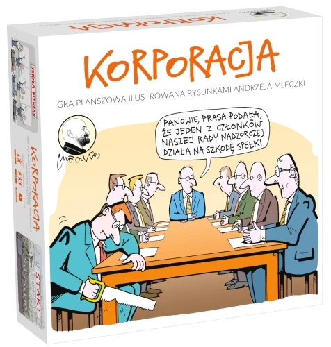 Korporacja - towarzyska gra planszowa z rysunkami Andrzeja Mleczki
