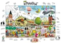 Kraków - puzzle z rysunkiem Andrzeja Mleczki 