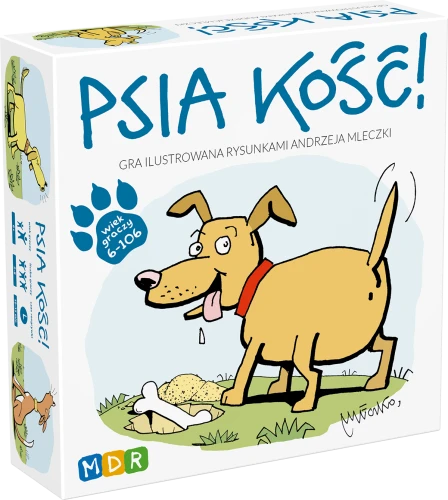 Psia Kość - gra rodzinna z rysunkami Andrzeja Mleczki