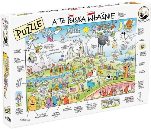 A to Polska właśnie - puzzle z rysunkiem Andrzeja Mleczki 