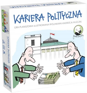 Kariera Polityczna - towarzyska gra  planszowa z rysunkami Andrzeja Mleczki