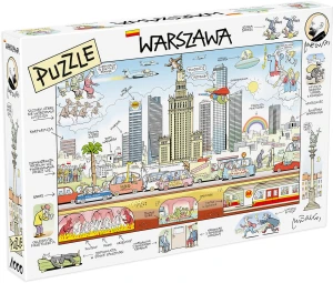 Warszawa - puzzle z rysunkiem Andrzeja Mleczki 